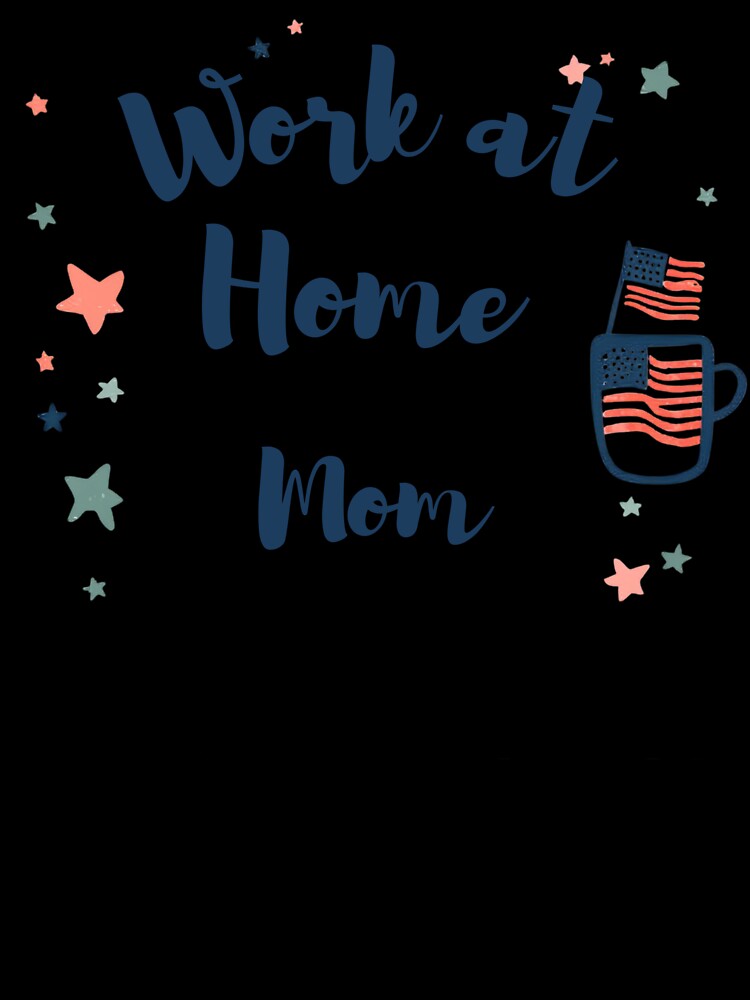 Work at Home Life Tee – Remote Working Mom Funny Shirt by GaJaAtelier