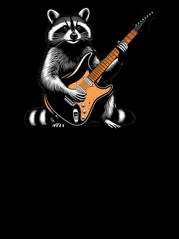 rock panda with guitar by Bukhisz