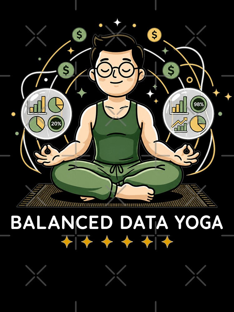 Balanced Data Yoga Funny Accountant Excel Data Analyst. by spreadsheetcafe
