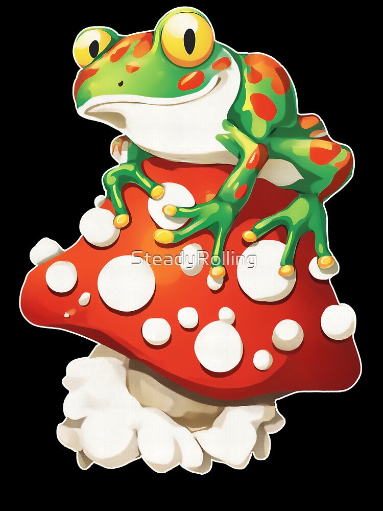 Mushroom Rider Frog by SteadyRolling