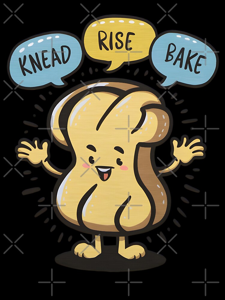 Sourdough Magic Knead Rise Bake Funny Sourdough Bread Baking Lover by KLArtzStore