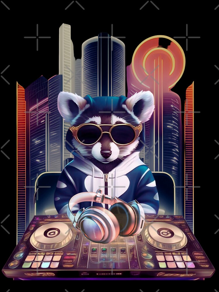 Street Raccoon Dj by Chutipol