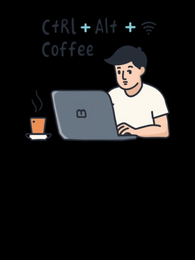 Ctrl + Alt + Coffee – Home Office Hero Design by HomeOfficeHero