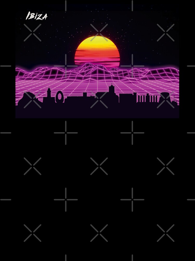 Ibiza Skyline Neon Nights by DFerraz