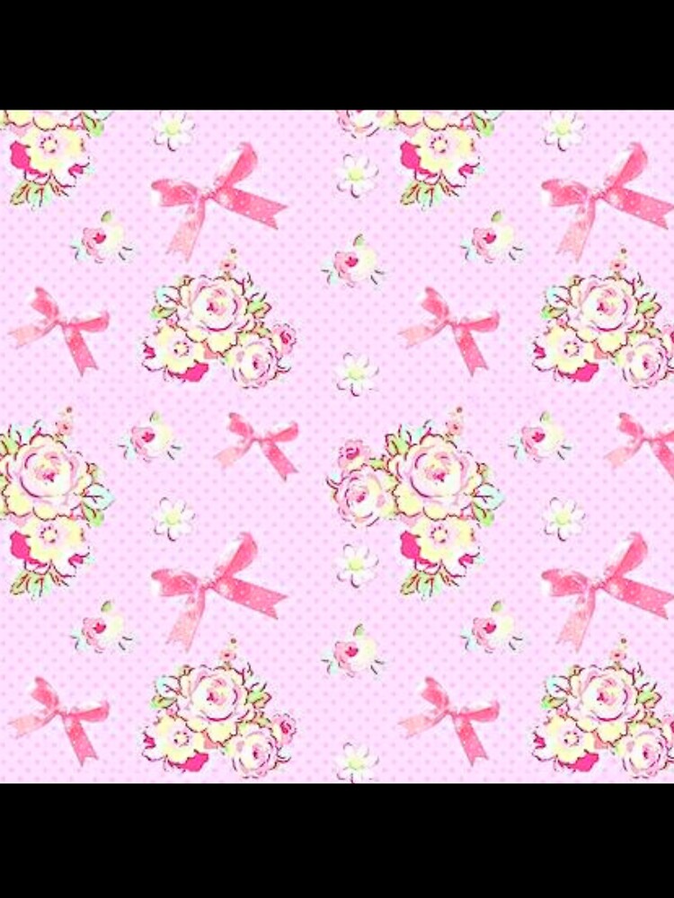 Coquette floral bows pattern by Pixiedrop