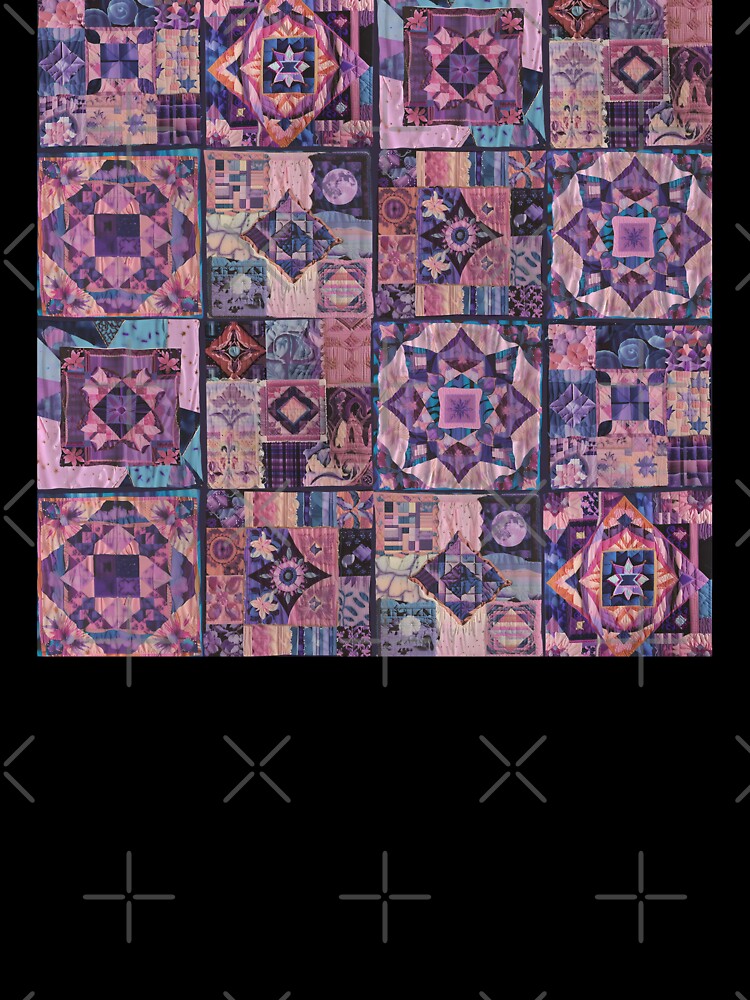 Whimsigoth Quilt Pattern 2025 Vintage (Bi Flag Version) | Stickers Decals DIY CRAFTS by Two Otters Co