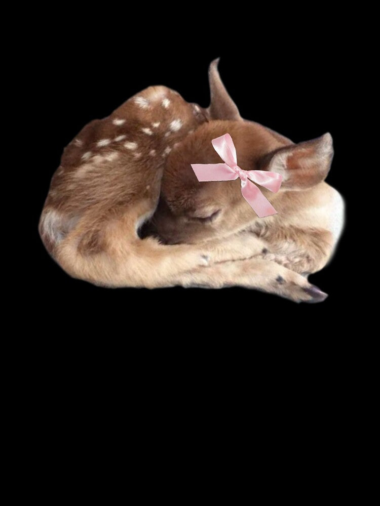 Coquette baby deer with a bow by Pixiedrop