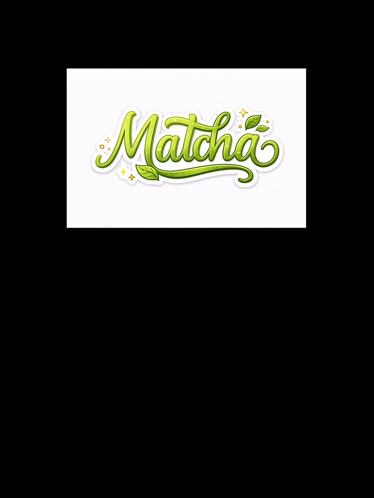 Matcha Green Tea Kawaii Aesthetic Stickers by hasm7
