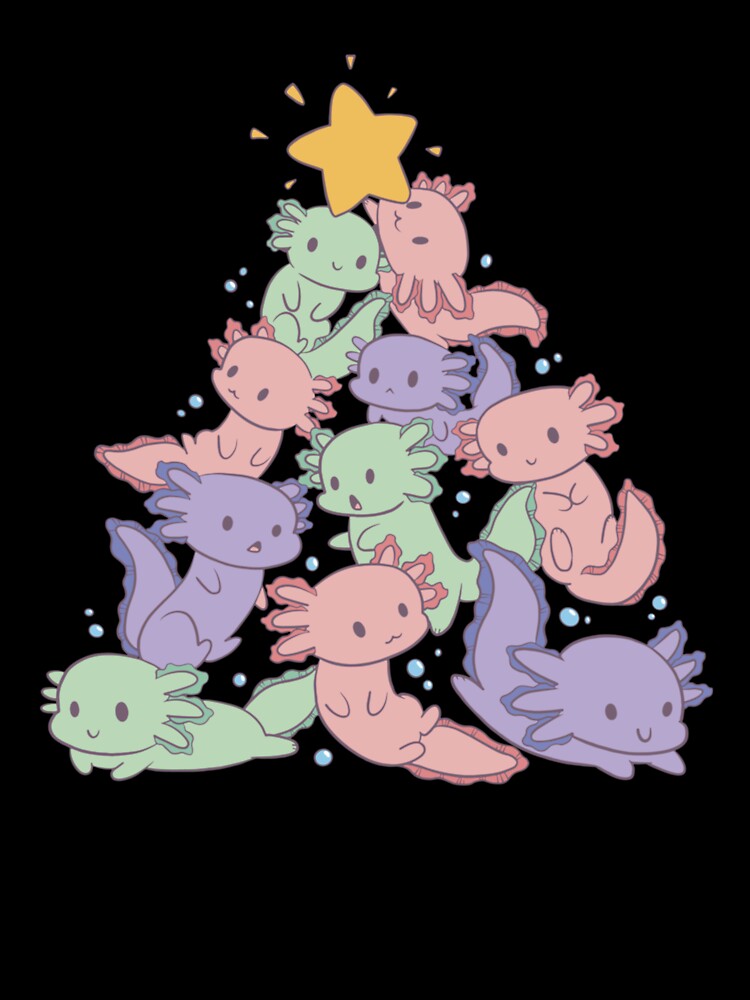 axolotl christmas tree by Jaslyndizon