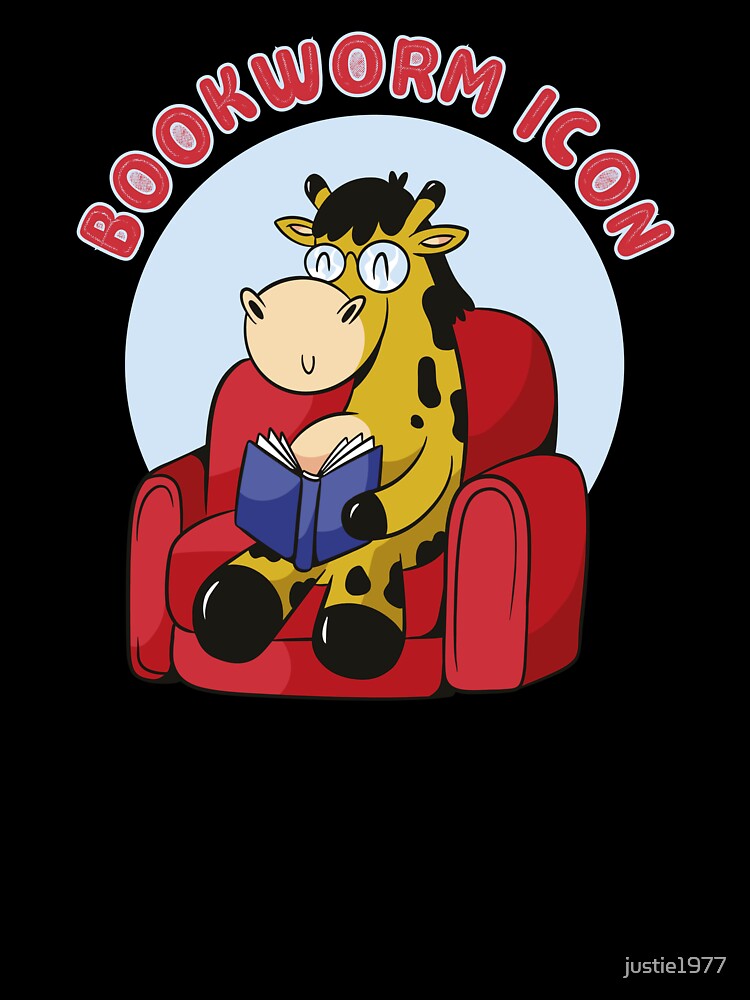 Giraffe Reading Bookworm by justie1977