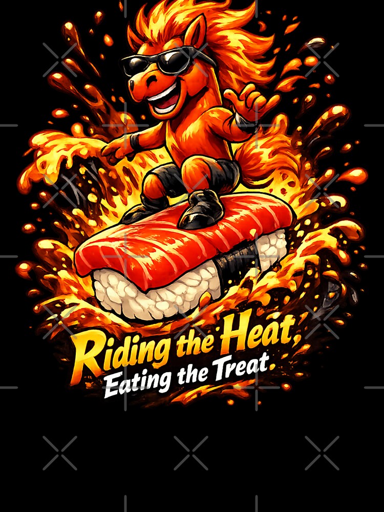 Riding the Heat, Eating the Treat – Spicy Sushi Horse by avinigav