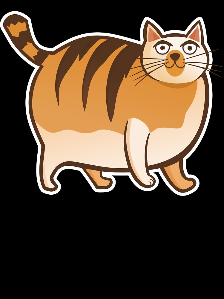 Fat Cat vector Design by Vector Vibes