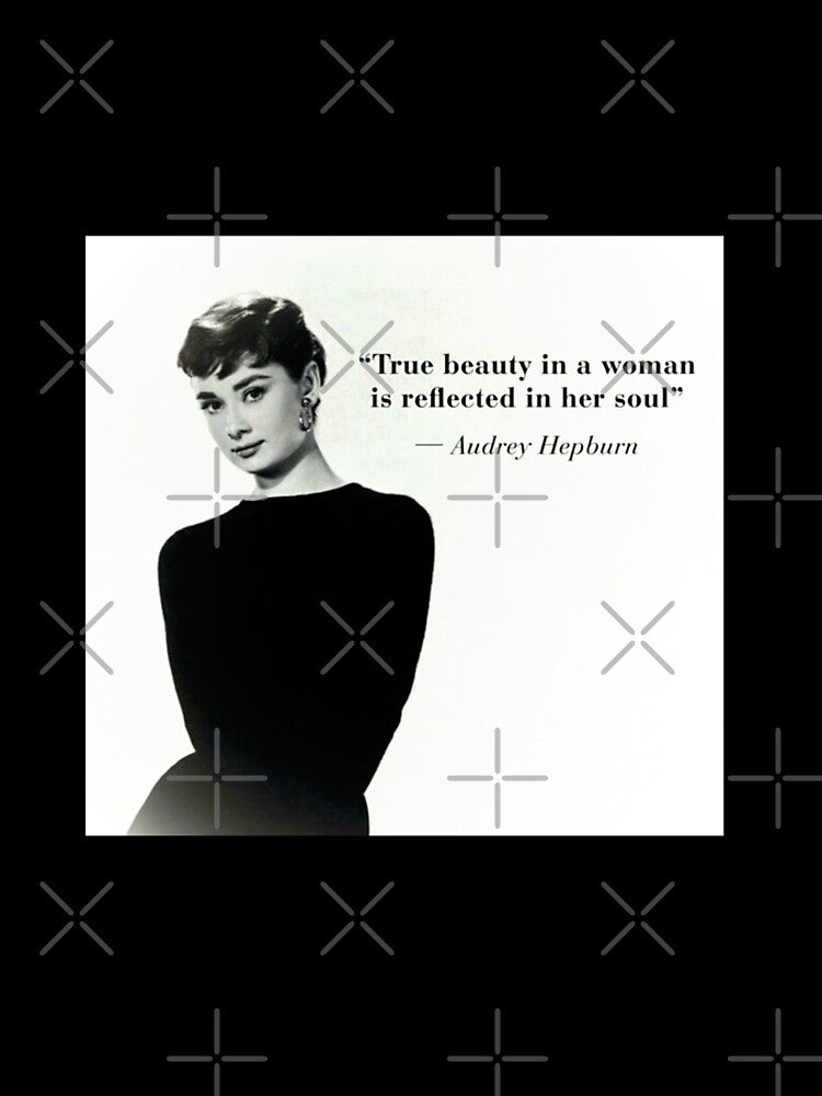 Audrey Hepburn beauty quote by inainart