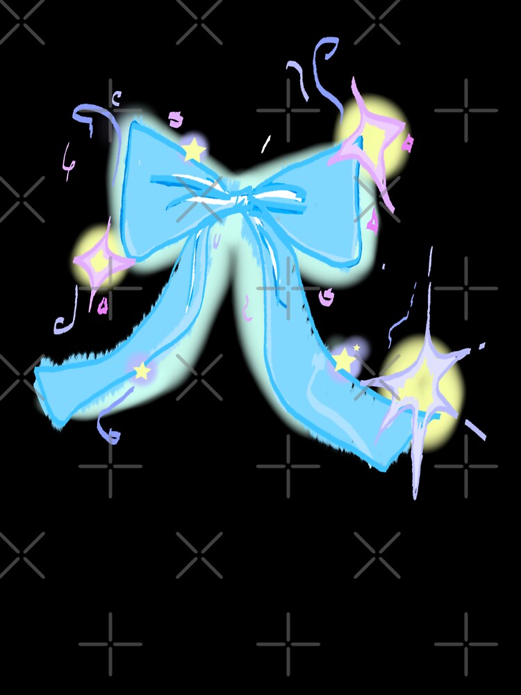 Dreamy Balletcore Ribbon Bow Illustration Print by kirstenovich