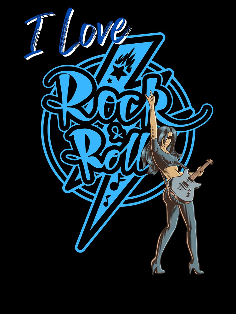 I Love Rock & Roll - Lt Blue, Dark by Mean-Musician