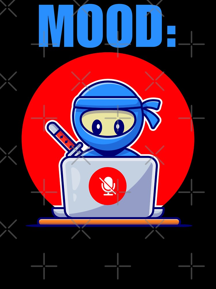 Muted mic in a virtual meeting or conference call, funny remote wfh job by NBSStore