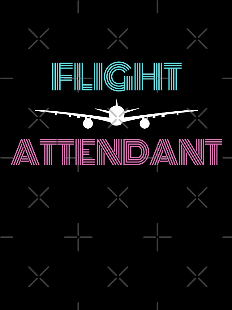 Flight Attendant (Cabin Crew) Neon Lights by jetmike