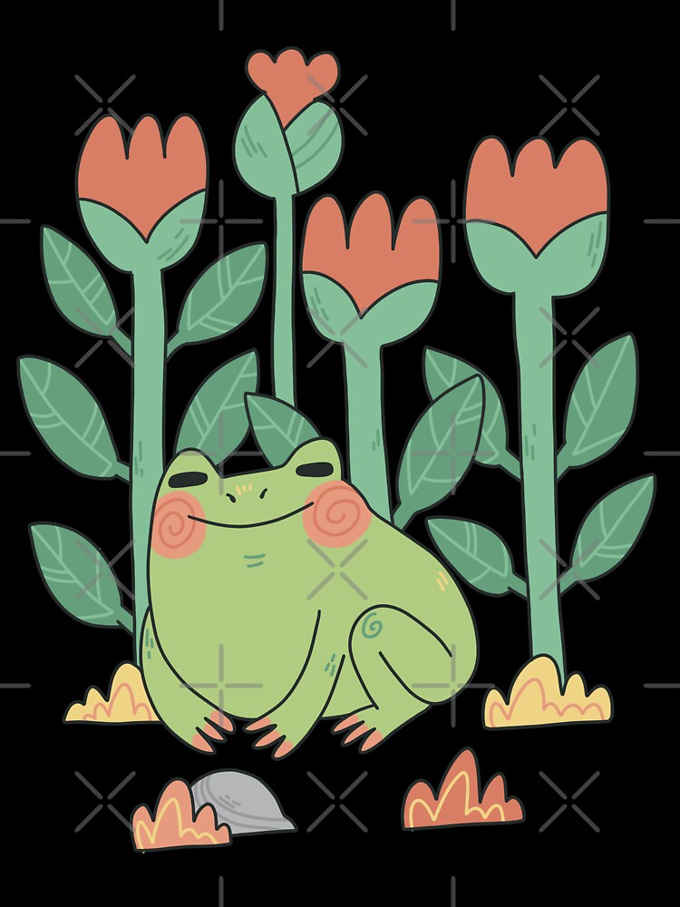 Frog in flowerfield by FishByNight