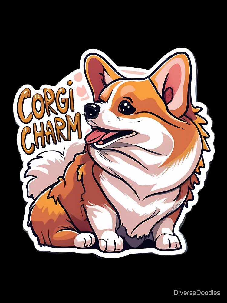 Corgi Charm by DiverseDoodles