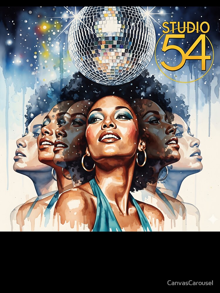Studio 54 Glitterball Goddess by CanvasCarousel