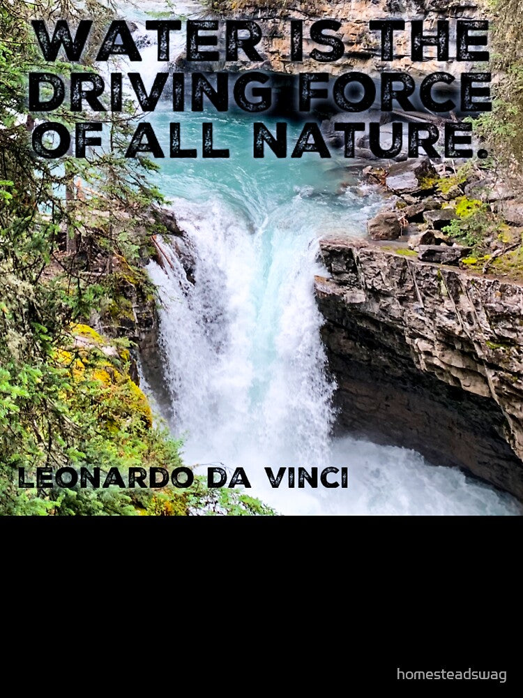 Water is the Driving Force of all Nature- Leonardo da Vinci by homesteadswag