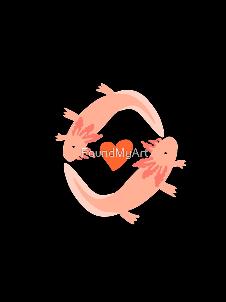 Axolotl Love! by FoundMyArt