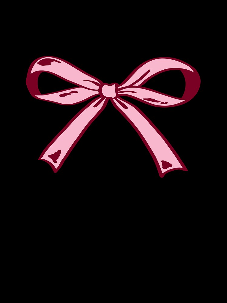 Pink Ribbon Bow Illustration by Kusaka.art