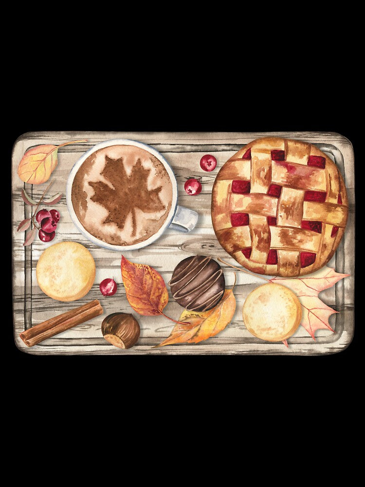 Autumn Picnic 1 Watercolor Illustration by Flowersforbear