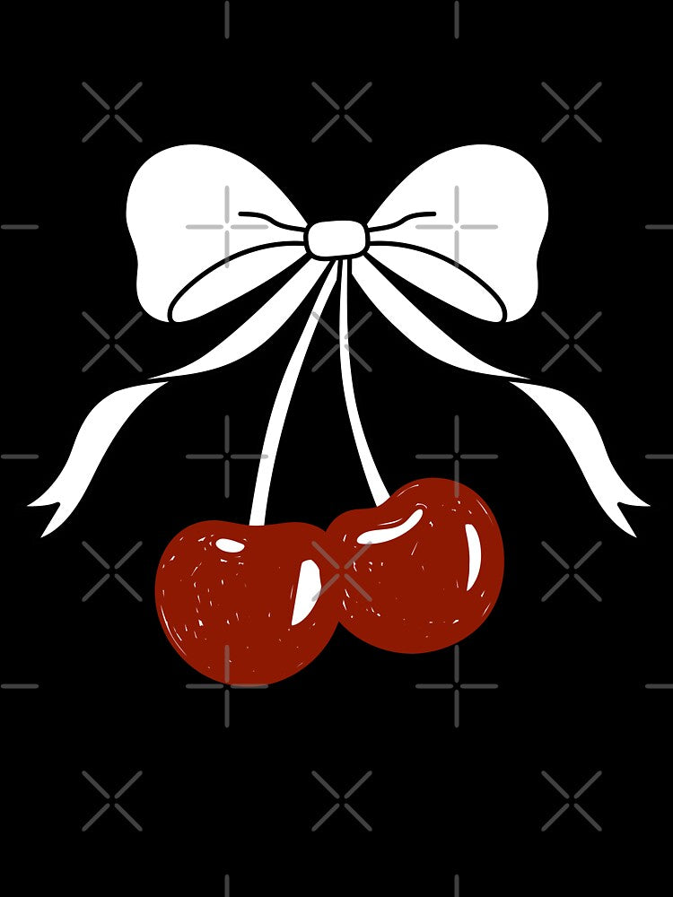 Red cherries with bow. by CoCoArt-Ua