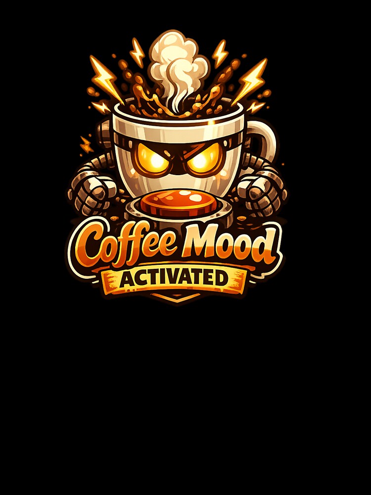 Coffee Mood Activated Funny Coffee Lover Robot Cup Design | Caffeine Humor Gift by ArtWaveStudio8