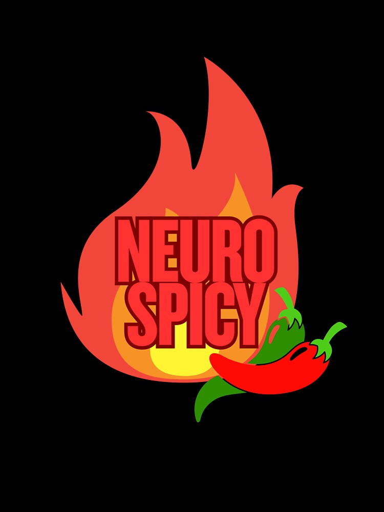 NeuroSpicy Funny Neurodivergent Sticker ADHD Autism Gift by HexTheAlgorithm