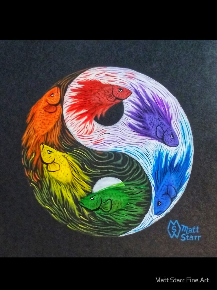 Betta Yin Yang by Matt Starr Fine Art
