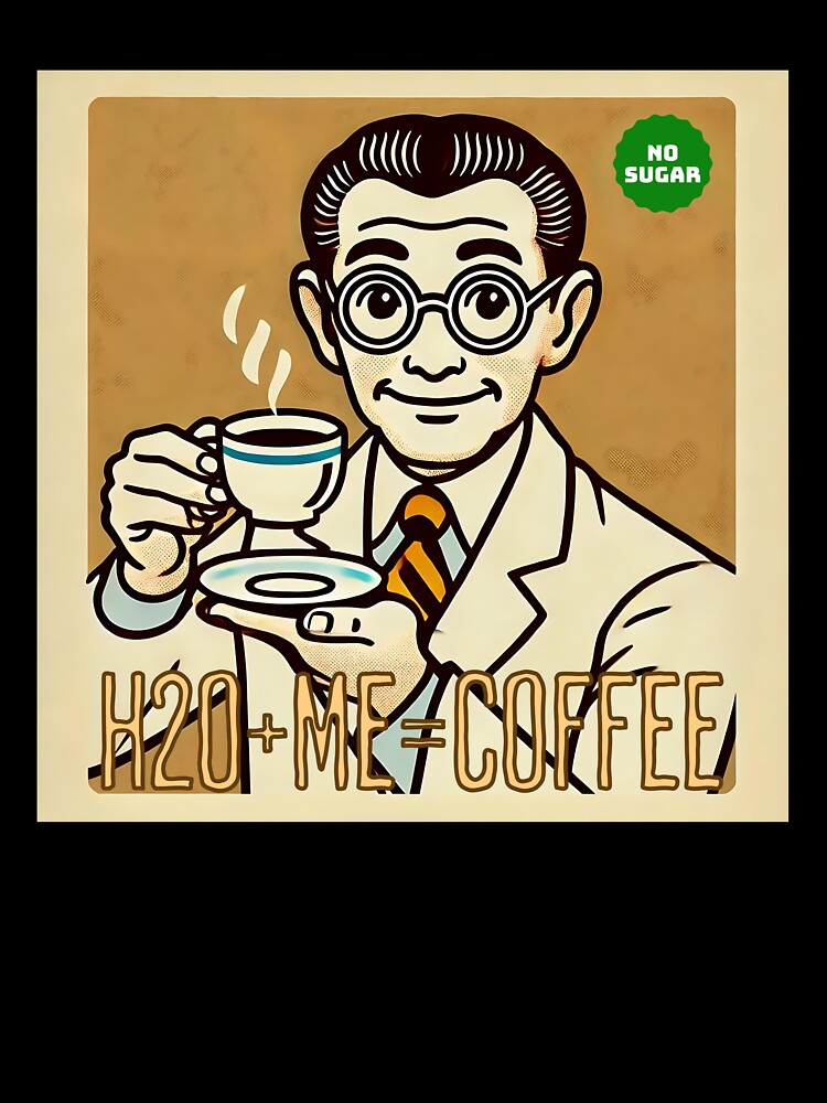 Retro Coffee Lover’s Equation Art by peach-lab01
