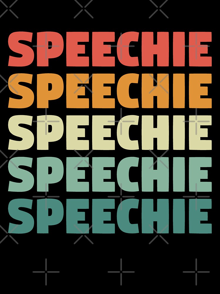 Speechie Speech Language Pathologist Speechie Retro by sweetheartistic