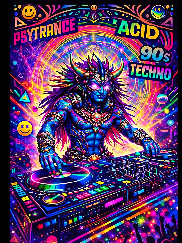 Cosmic Psytrance DJ – Acid 90s Techno Neon Festival by Dominik1994