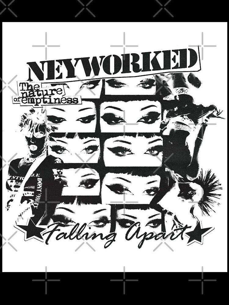 Falling Apart Punk Collage Eyes & Stars by Adronia