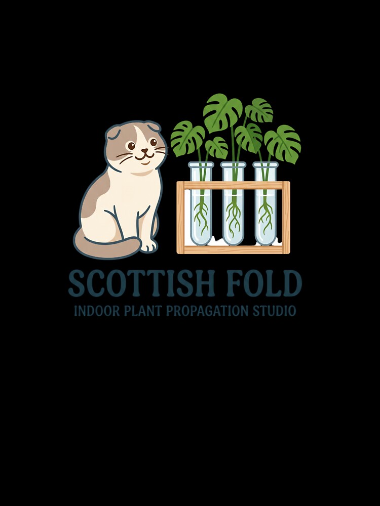 Scottish Fold Indoor Plant Propagation Monstera Cutting by PictoVibe