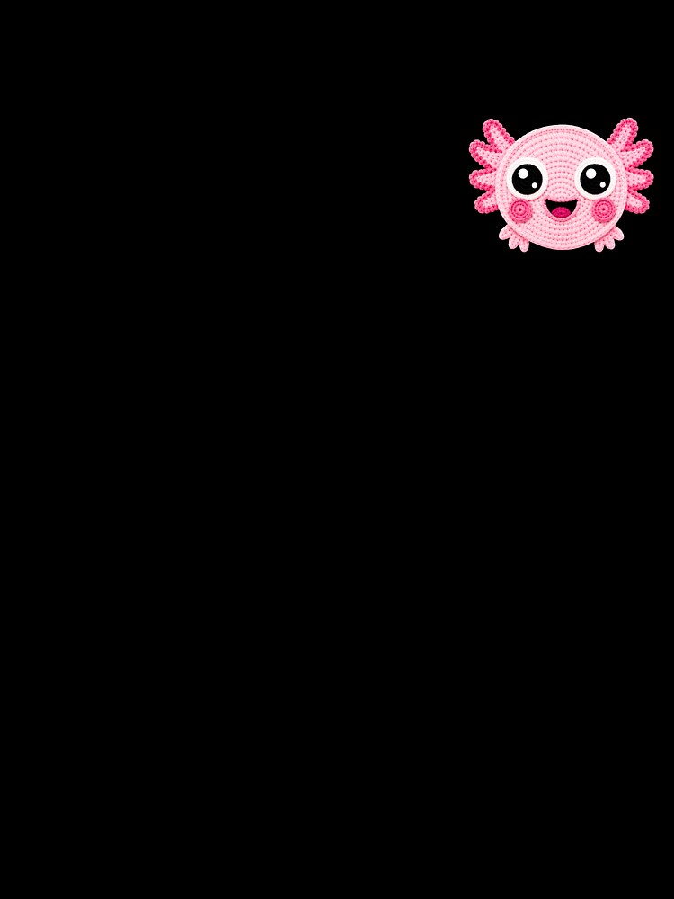 Funny Axolotl Face Crochet Style by ColorSplash123