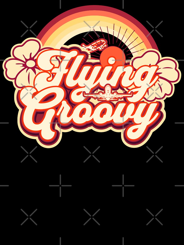 flying groovy design for pilots, flight attendants, stewardess and enthusiasts by AviationArtists