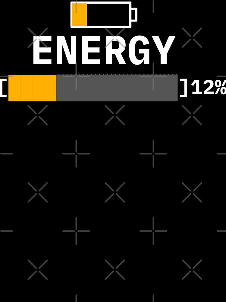 Energy 12 Percent Low Battery Human Status by Becheer