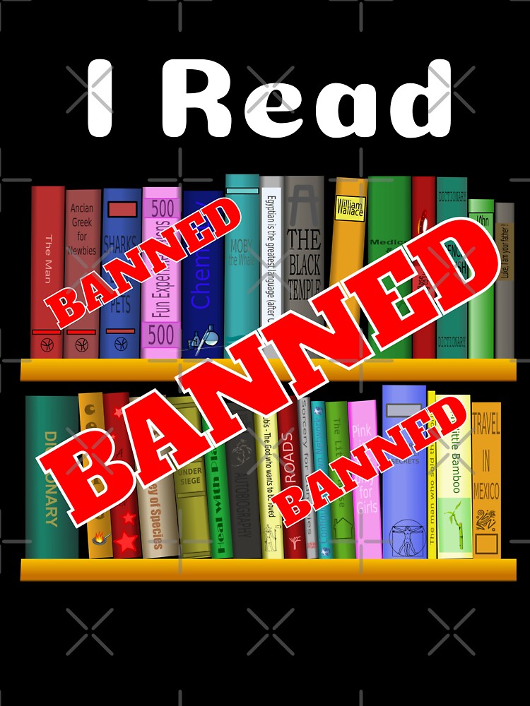 I Read Banned Books - Library World Book Day by Digitalme Designs