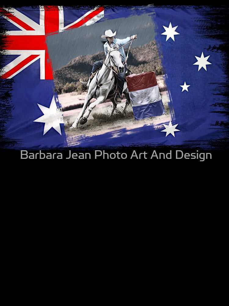 AUSSIE BARREL RACER by Barbara Jean Photo Art And Design