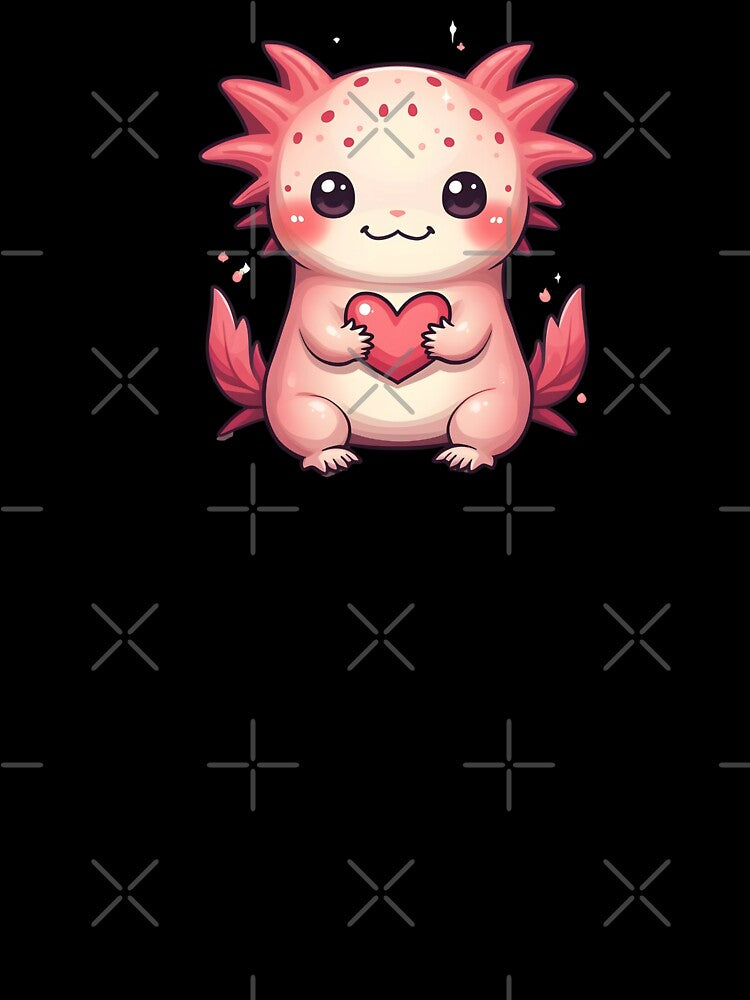 Kawaii Axolotl Love by VibeTCreations