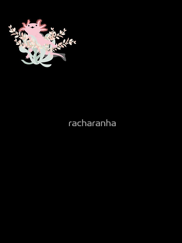 Axolotl with plants by racharanha