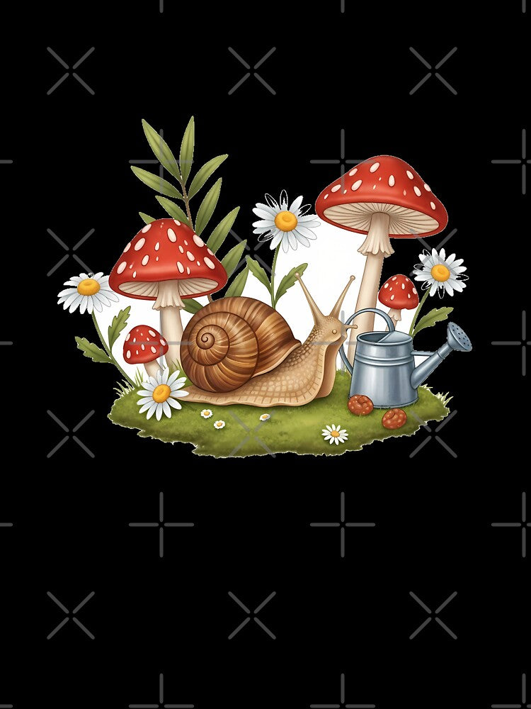 Mushroom Garden Snail Gift by pumsquare