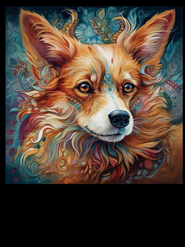 Tribal Corgi Dog 8 by DiatomDesigns