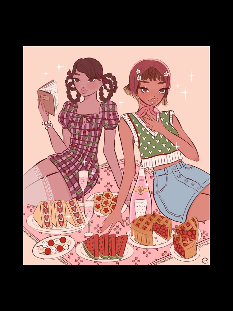 Cute Picnic Girls by tulipicetea