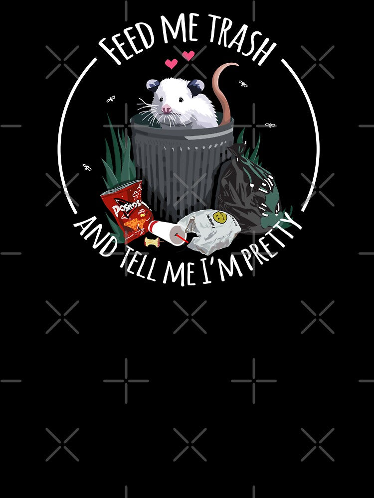 Feed Me Trash Possum Opossum Cute Funny Trash Cat by BoyPilot Goods