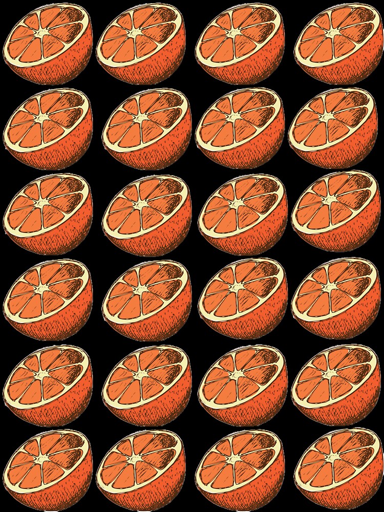 Vintage Citrus Orange Wallpaper Design Pattern by lycancorvus