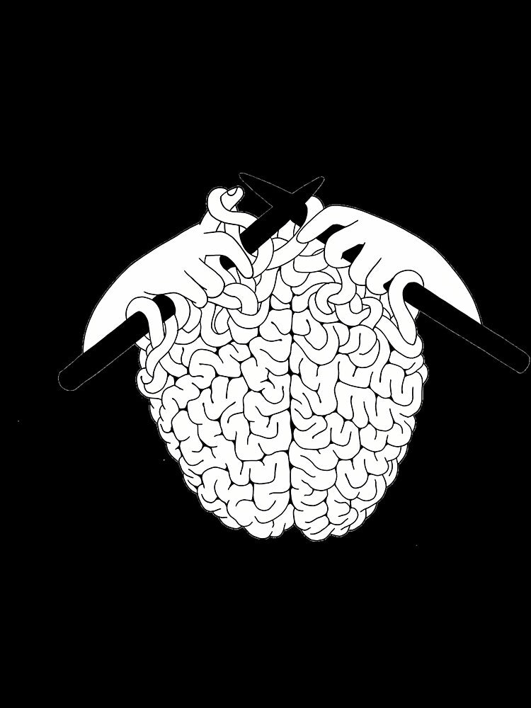 Brain Knitting Craft Humor by yrxclpbet35